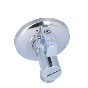 Valvex Kotni kroglični ventil s filtrom, ANGEL Plus, krom, 1/2"-3/8"