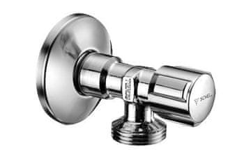 SCHELL Regulacijski priključni ventil 1/2"-3/4" kromiran brez ASAG