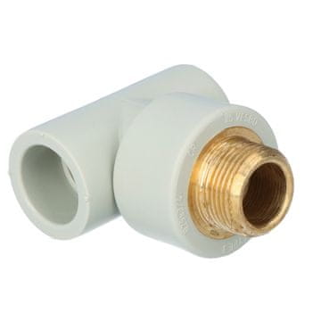 shumee PP T-kos z medeninastim zunanjim navojem 25/3/4 SPLETNO