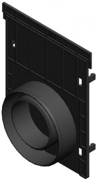 shumee RECYFIX PRO 100 sprednja stena tip 010 - s priključkom DN 110, iz plastike