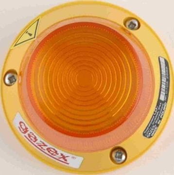 shumee Optična signalna svetilka LD-2, rumena LED opozorilna svetilka, 12 V, IP54