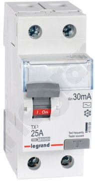 LEGRAND P302 2P 25A 30MA diferencialno varovalko TIP AC TX3