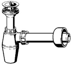 Viega Sifon za steklenice 5/4"x5/4" plastika/bela, model št. 5726PL