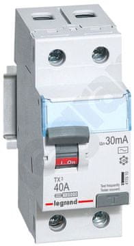 LEGRAND P302 2P 40A 30MA diferencialno varovalko TIP AC TX3