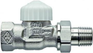 shumee Termostatski ventil V-exakt II DN15 ponikljan, bela kapa, raven, s prednastavitvijo