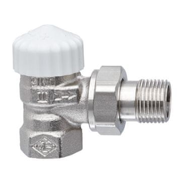 shumee Termostatski ventil V-exakt II DN15 ponikljan, bela kapa, kotni, s prednastavitvijo