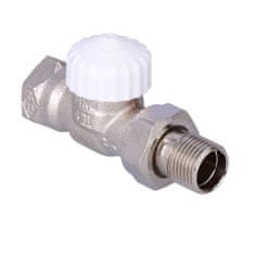 shumee Termostatski ventil V-exakt II DN15 ponikljan, bela kapa, raven, s prednastavitvijo