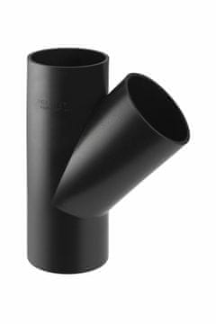 shumee PEHD T 125x75/45 poševna, črna (HDPE kanalizacija)