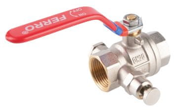 shumee Krogelni ventil z ženskim nastavkom in ročico, z odzračevalnikom in čepom, 1 palec, F-Power