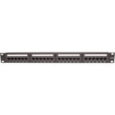 shumee 19" 1U patch panel kategorije 6 UTP, 24xRJ45
