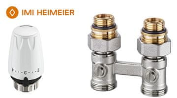 shumee Termostatski komplet z DX glavo M30x1,5, Vekotrim ventil raven G3/4-1/2