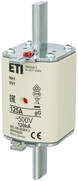 ETI Talilni vložek - NH1 gG 125A/500V - počasen