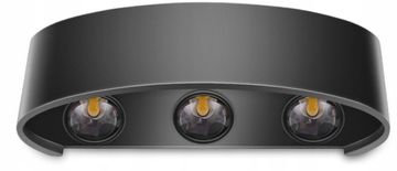 shumee LED STENSKA SVETILKA MODERNA 6W NEVTRALNA FASADA ZUNANJA NOTRANJOST