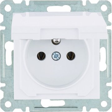 shumee 2P+E vtičnica z zaklopko IP44, 230V/16A, bela LUMINA