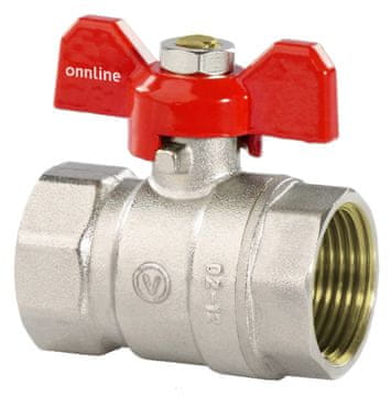 shumee Nikljan standardni krogelni ventil z uvodnico, PN16, 1-palčni PN16 z metuljčkom, izvedba NN, 16 barov/120 °C