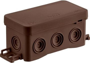 shumee Stenska montažna doza NS8 FASTBOxHOOK, 45x85x40 mm, rjava, SIMET