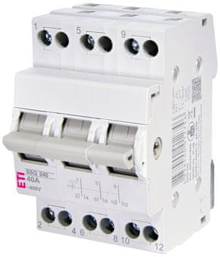 ETI IO-II 40A 3-polno modularno stikalo za omrežja in generatorje SSQ 340