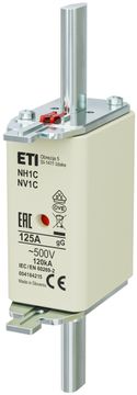 ETI Talilni vložek - NH1C gG 125A/500V - počasen