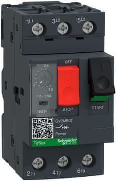 Schneider Electric Motorno stikalo GV2ME..AP 1,6–2,5 A s škatlastimi priključki