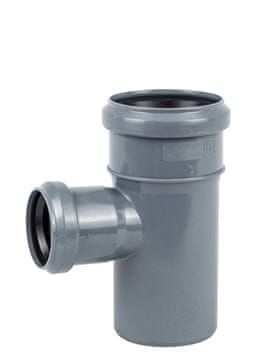 shumee PP-HT 110x75/87 sanitarni T-kos, za notranjo kanalizacijo, pepelnate barve, na spletu