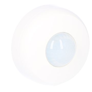 Notranji senzor prisotnosti, mat bela, nadometna montaža, doseg 10 m, 360°
