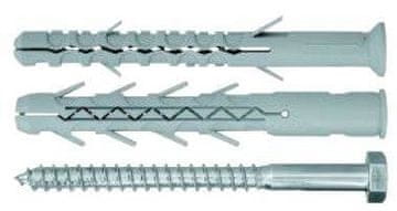 shumee Moznik 10x100 mm z dolgo razcepljeno ravnino in šesterokotnim vijakom, pakiranje 25 kosov.