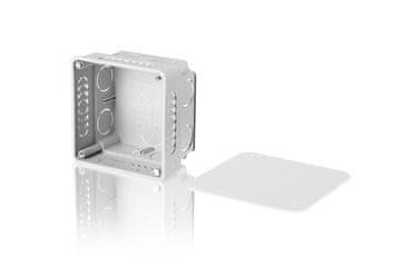 shumee Vgradna razdelilna doza s pokrovom, 80x80x50 mm, siva E140