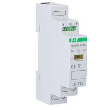 FF Signalna svetilka LK-712 Y 1xLED rumena, Un=130÷260V AC/DC