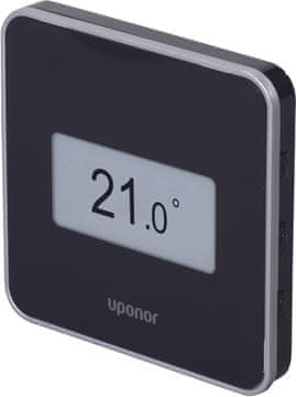 shumee Uponor Smatrix Wave termostat D+RH T-169 črne barve