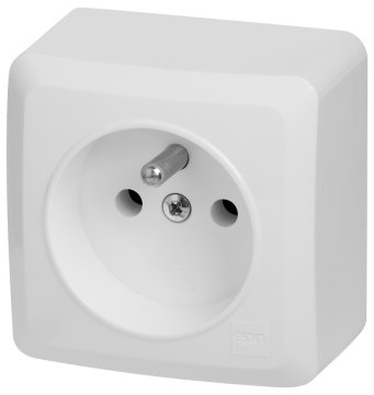 shumee Vtičnica 2P+Z brez kontakta IP20, bela BERG