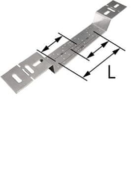 shumee Odmaknjena kovinska montažna plošča za stenske kolena za suhomontažno gradnjo - L = 80, 100, 150 mm