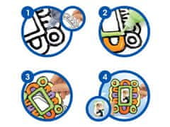 AMOS Komplet barv za vitraž AMOS Glass Deco, 10 x 22 ml + šablone