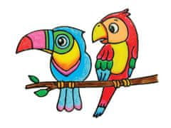 AMOS Komplet barv za vitraž AMOS Glass Deco, 10 x 22 ml + šablone