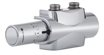 shumee Termostatski komplet Multilux 4 za radiatorje z dvotočkovnim priključkom s kromirano termostatsko glavo Halo