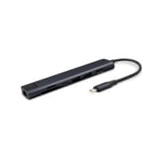 EPICO priklopna postaja, HDMI 8K, 7-v-1, temno modra
