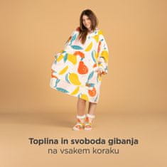 Svilanit hoodie odeja z rokavi, 100 % poliester, FruityPop