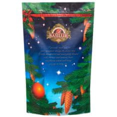 Basilur BASILUR Božična noč BOŽIČ črni LISKOV listni čaj, cimet, klinčki, ingver, v kovinski DARILNI PLOČEVINKI 100 g