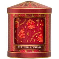 Basilur BASILUR Christmas Fantasy Božič, črni začinjeni listni čaj, kovinska škatlica z glasbeno skrinjico, darilna škatlica 75 g