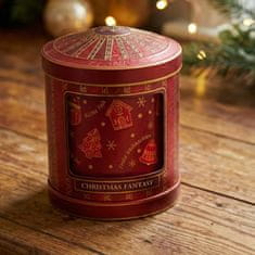 Basilur BASILUR Christmas Fantasy Božič, črni začinjeni listni čaj, kovinska škatlica z glasbeno skrinjico, darilna škatlica 75 g