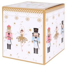 Basilur CHRISTMAS BALLERINA Čajni servis: porcelanska skodelica 360 ml s čajni filter in pokrovom ZA ZELIŠČA, BOŽIČNO DARILO