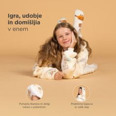 Svilanit otroška hoodie odeja z rokavi, 100 % poliester, Koala Friends