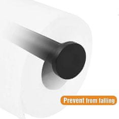 hurtnet Inox samolepilno držalo za WC papir 15cm črno