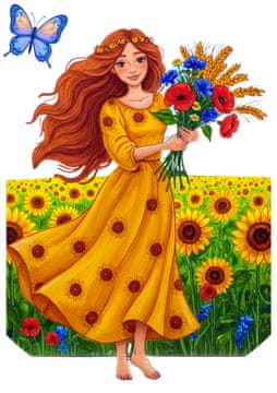 shumee Ga. Poletje z okraskom za okno v obliki metulja, velik dvostranski A3