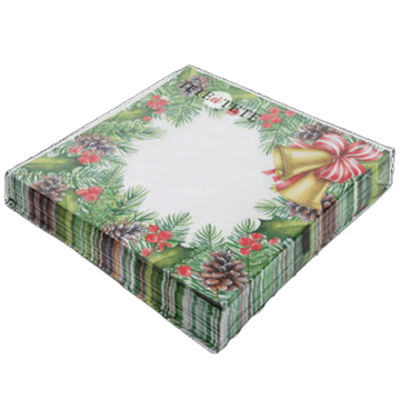 shumee Tete a Tete Glory božični okvirji, 3-slojni, 33x33 cm, prepognjeni na 1/4, 20 kosov v paketu