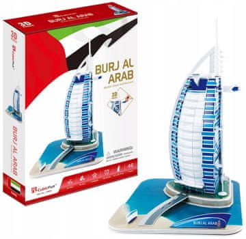 shumee 3D SESTAVLJANKA BURJ. NEBOTIČEK. 44 KOSOV.