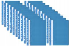 shumee DVE VISEČI MAPI A4 SVETLO MODRE 2743 (20)