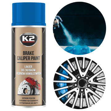 shumee K2 ZAVORNE ČELJUSTI 400ML Modra barva zavornih čeljusti in bobna