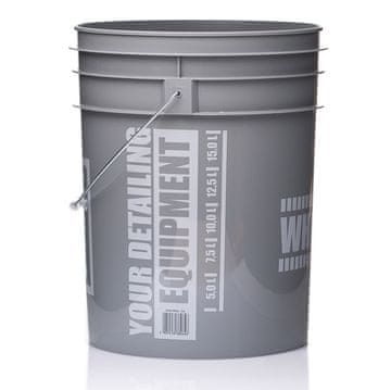 shumee WHEELS Detailing vedro za pranje avtomobilskih platišč siva 20L WORK STUFF