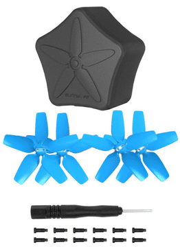 shumee Modri propelerji + etui za DJI Avata - 4 kosi.