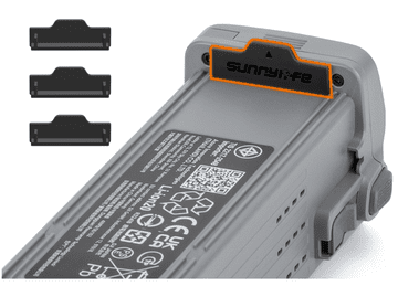 shumee Zaščitni pokrovček za baterijo DJI Air 3 - 3 kosi, črne barve